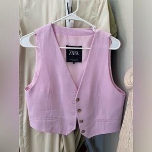 Zara pink waistcoat / vest